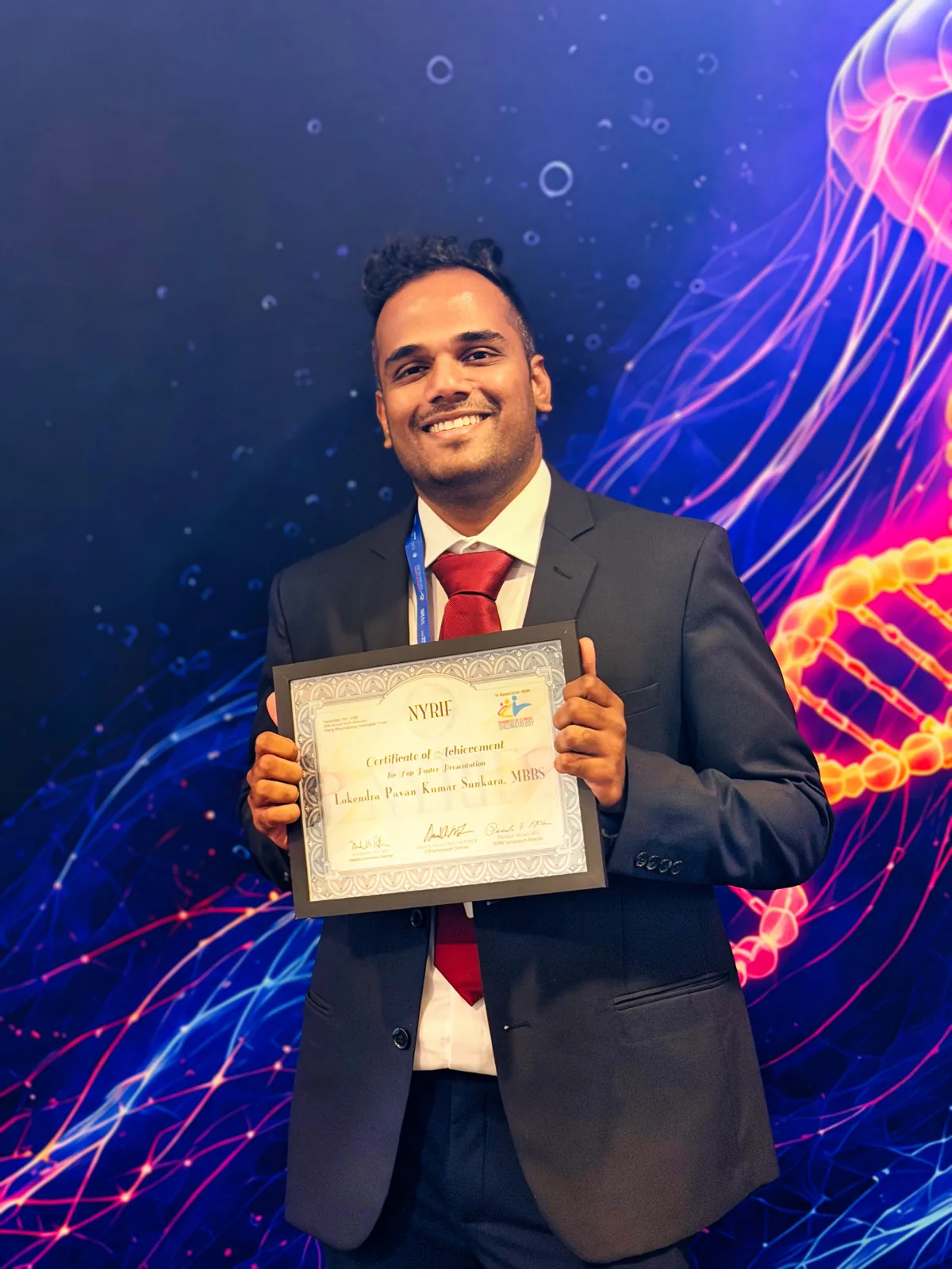 Lokendra Pavan Kumar Sunkara, MBBS, Top Poster Presentation